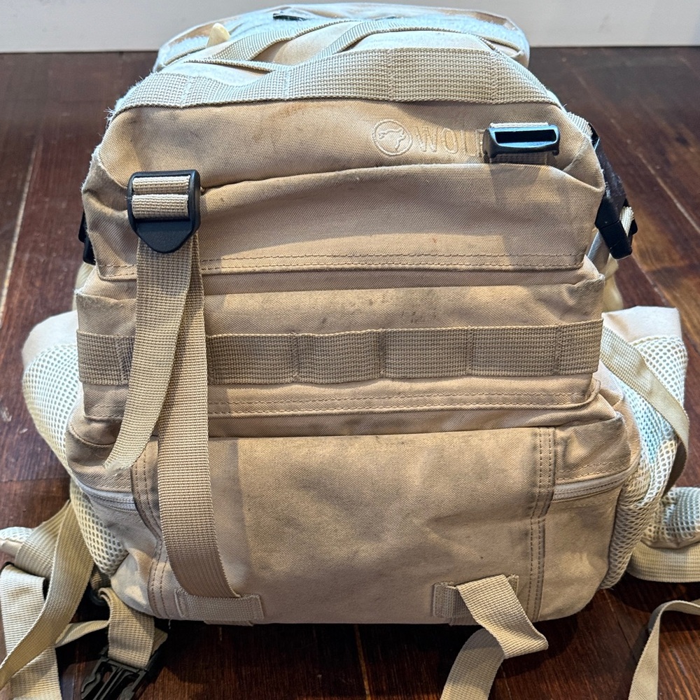 MOLLE Tactical Backpack in Tan - Picture 2 of 5